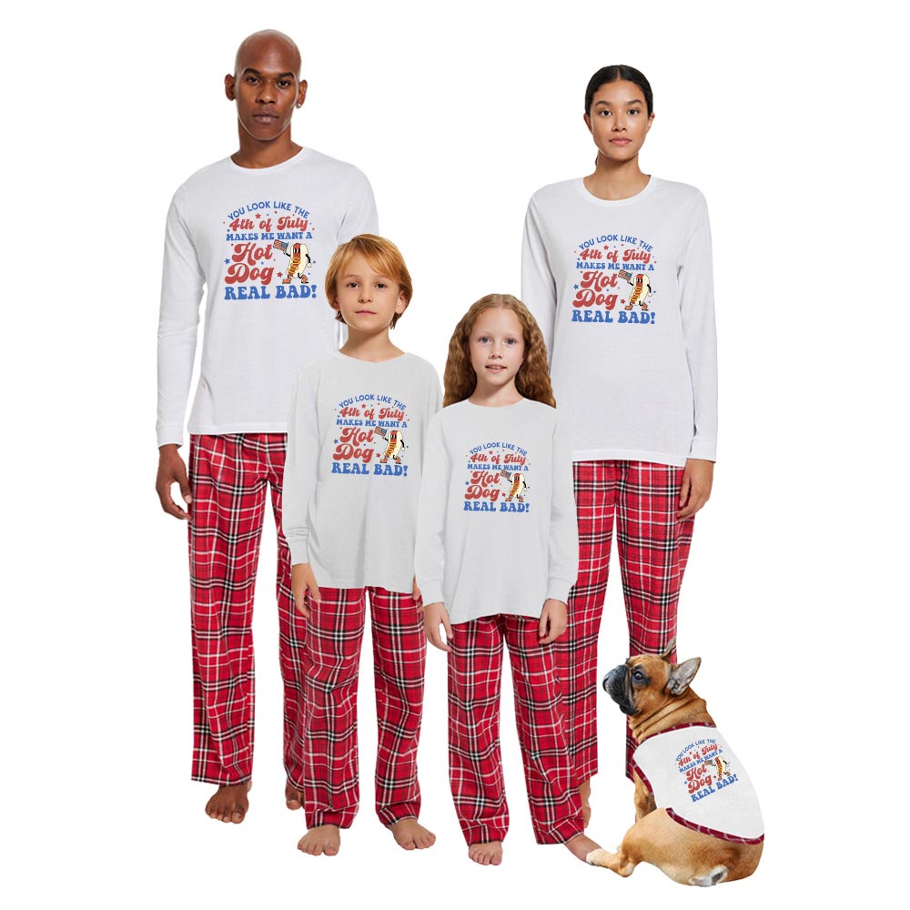 Festive Fourth Of July Matching Family Pajamas Cotton Festive Fourth Of July Matching Family Pajamas Cotton