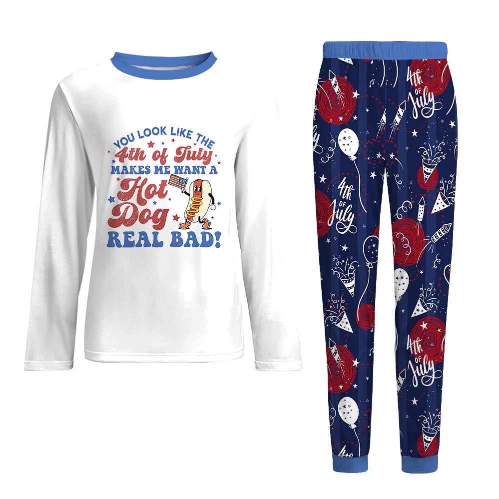 4th Of July Matching Family Christmas Pajamas And Dog
