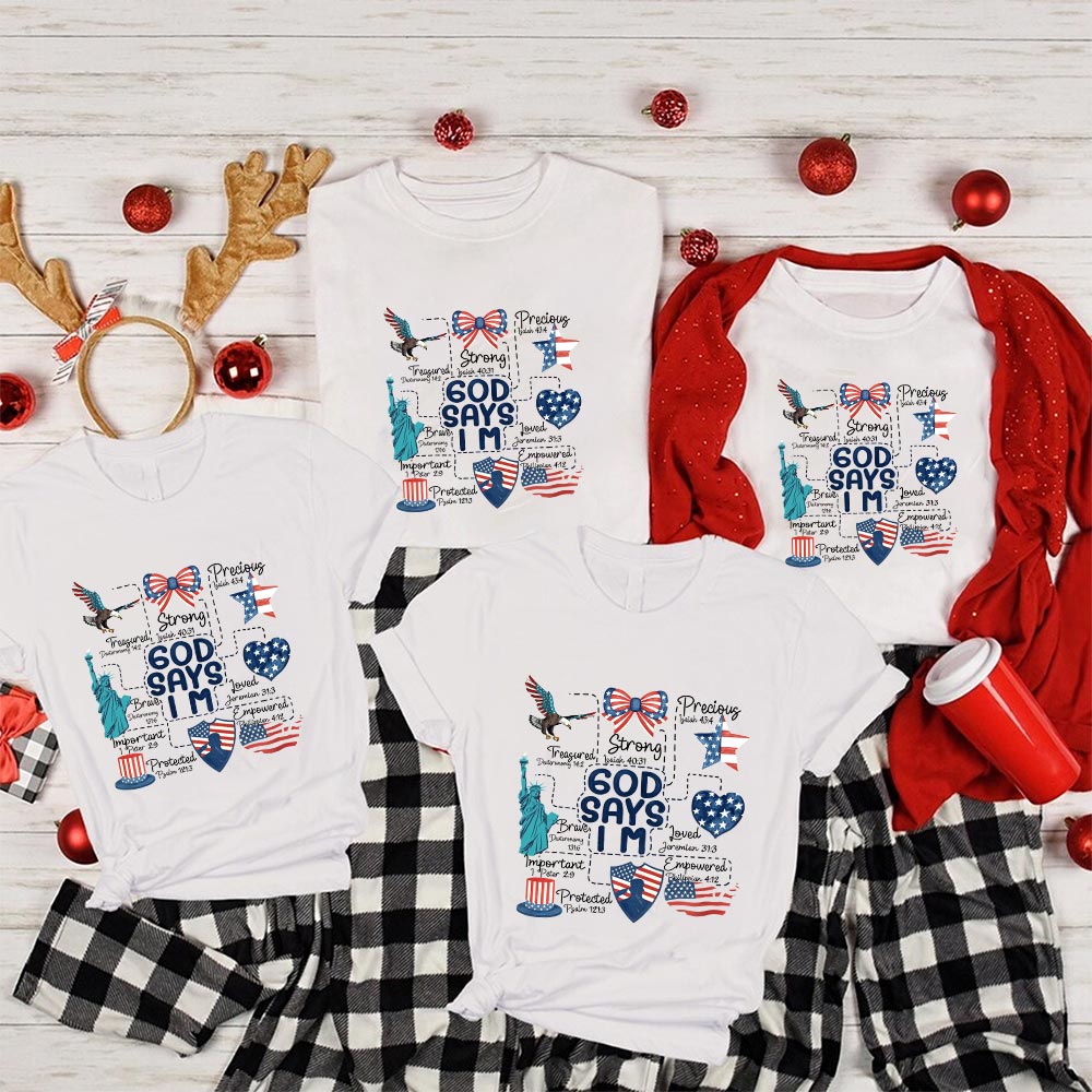 God Says Fourth Of July Matching Shirt God Says Fourth Of July Matching Shirt