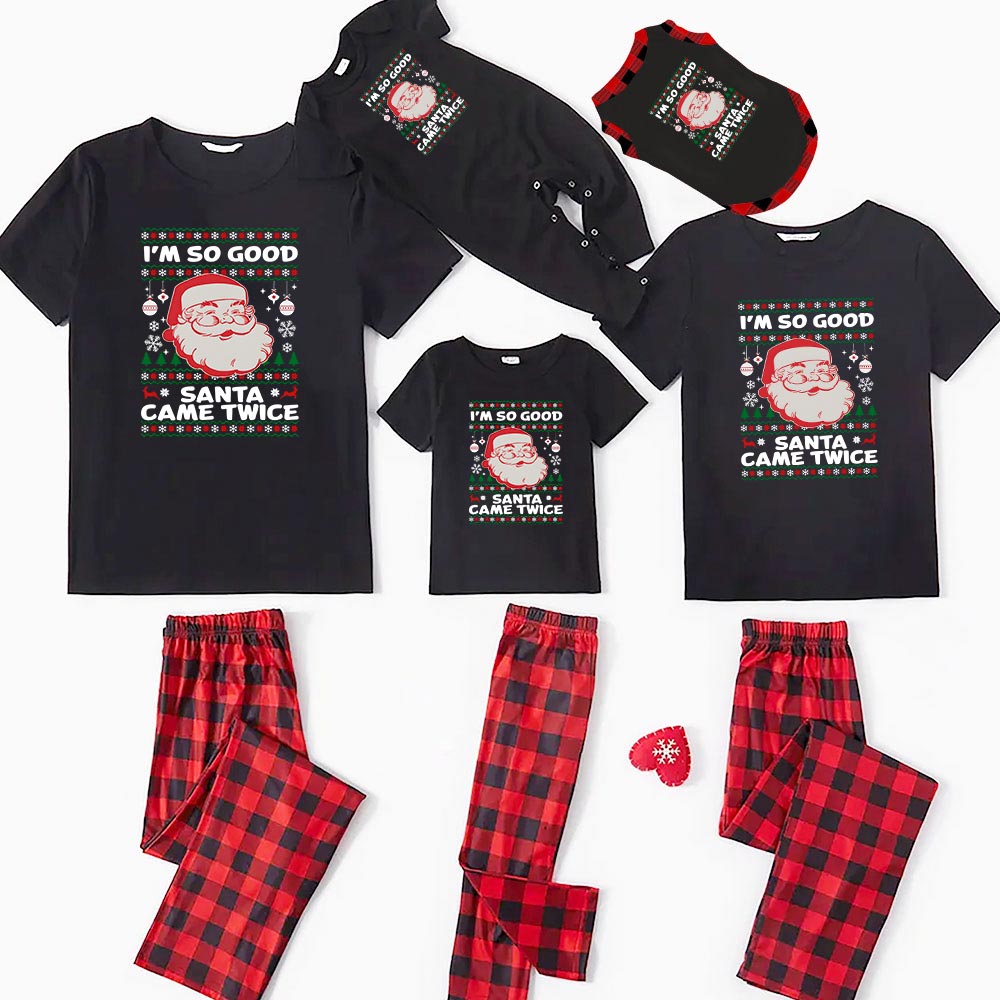 Santa Christmas Jammies For Family Hilarious Saying Short Sleeves Santa Christmas Jammies For Family Hilarious Saying Short Sleeves