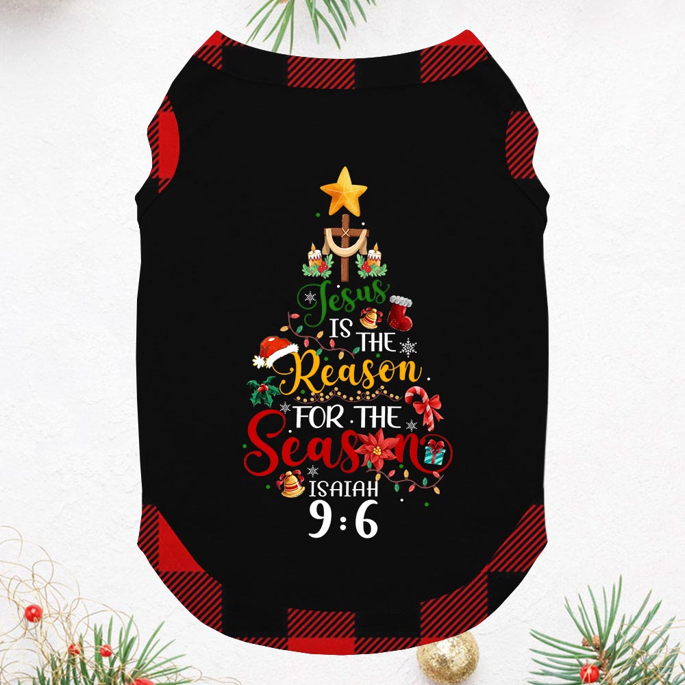 Christian Christmas Tree Family Pajamas Short Sleeves
