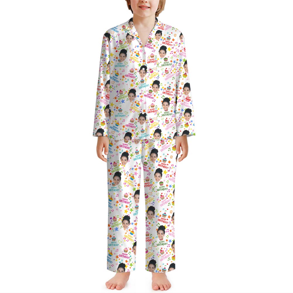 Custom Happy Birthday Pajamas With Face On Them Custom Happy Birthday Pajamas With Face On Them