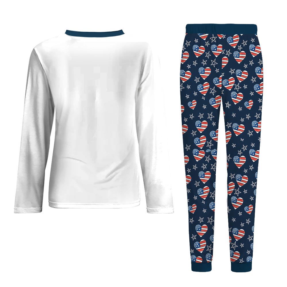 I'm Just Here To Bang American Flag Family Pajamas And Dog
