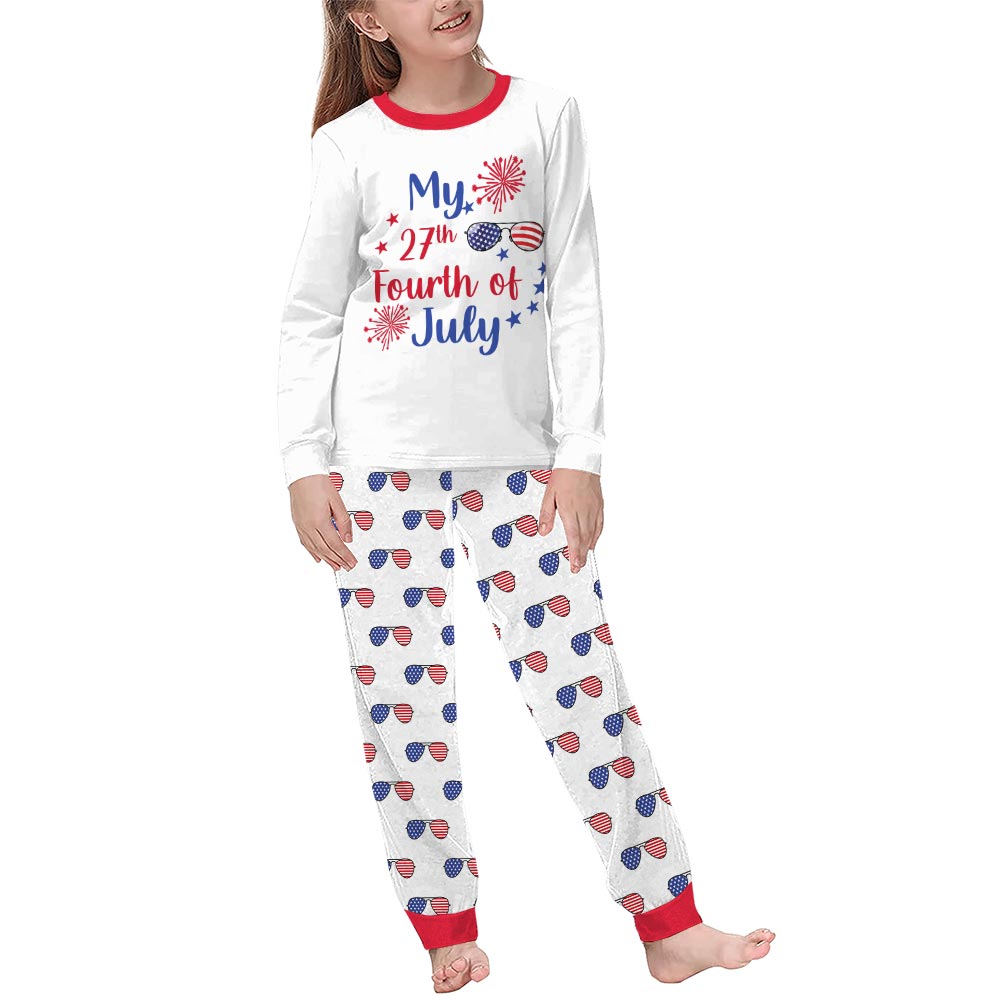 Personalized Age 4th Of July Matching Family Jammies