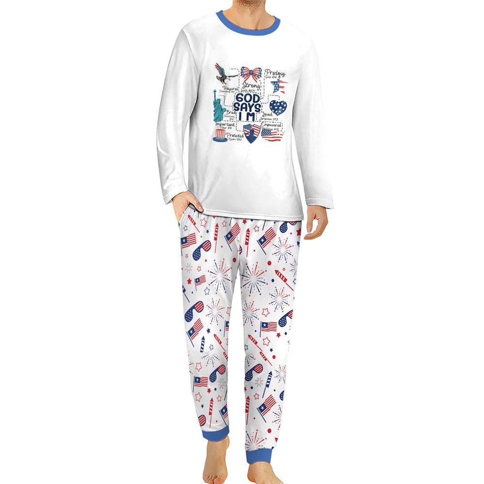 God Say American Independence Day Family Pjs God Say American Independence Day Family Pjs