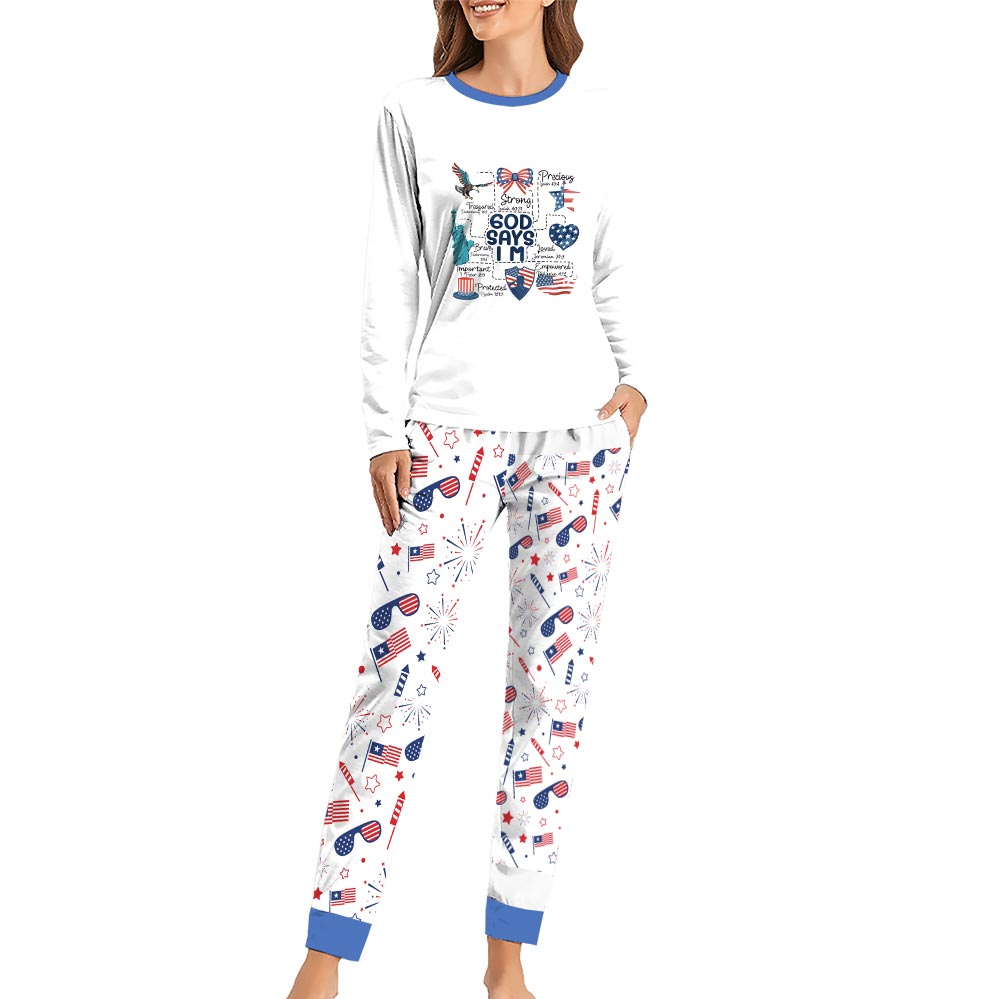 God Say American Independence Day Family Pjs God Say American Independence Day Family Pjs