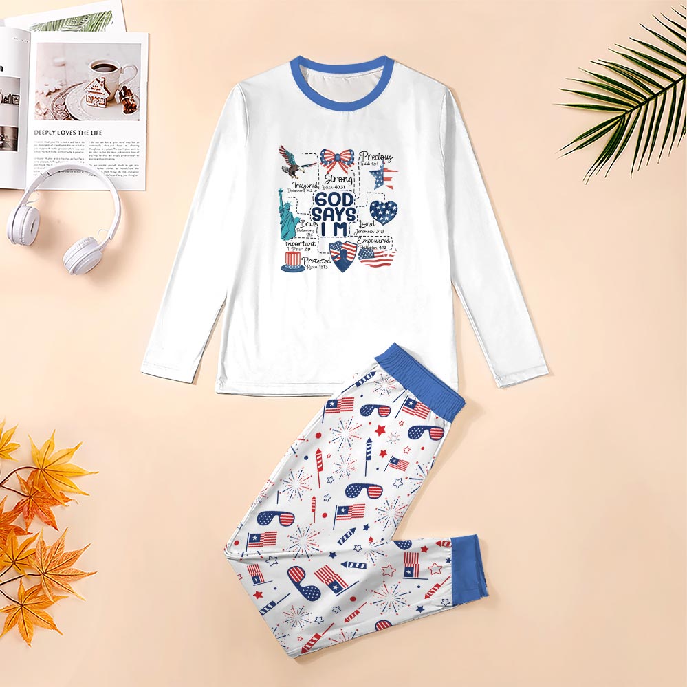 God Say American Independence Day Family Pjs God Say American Independence Day Family Pjs