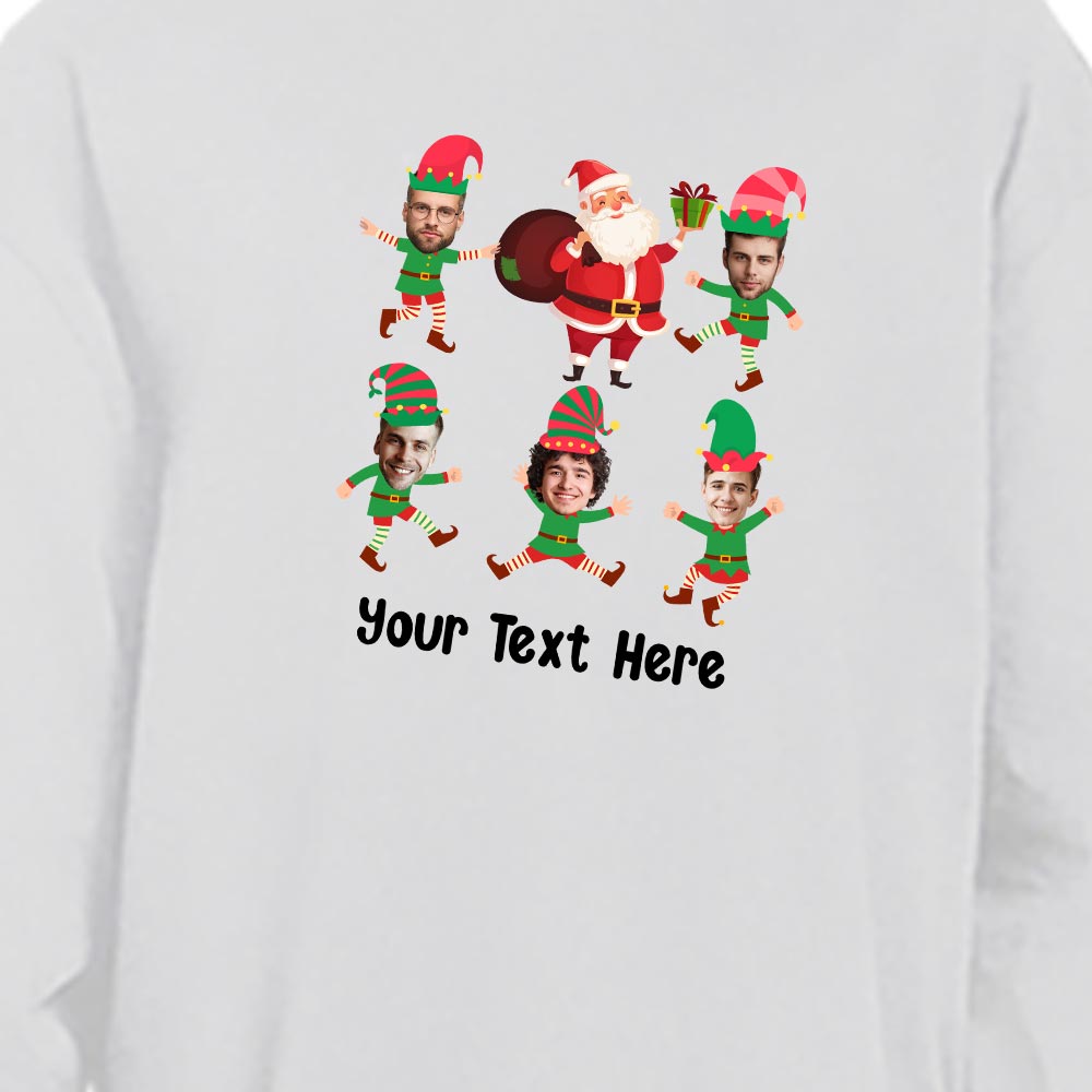 Custom Christmas Pajamas With Many Faces Funny Elves Cotton Custom Christmas Pajamas With Many Faces Funny Elves Cotton