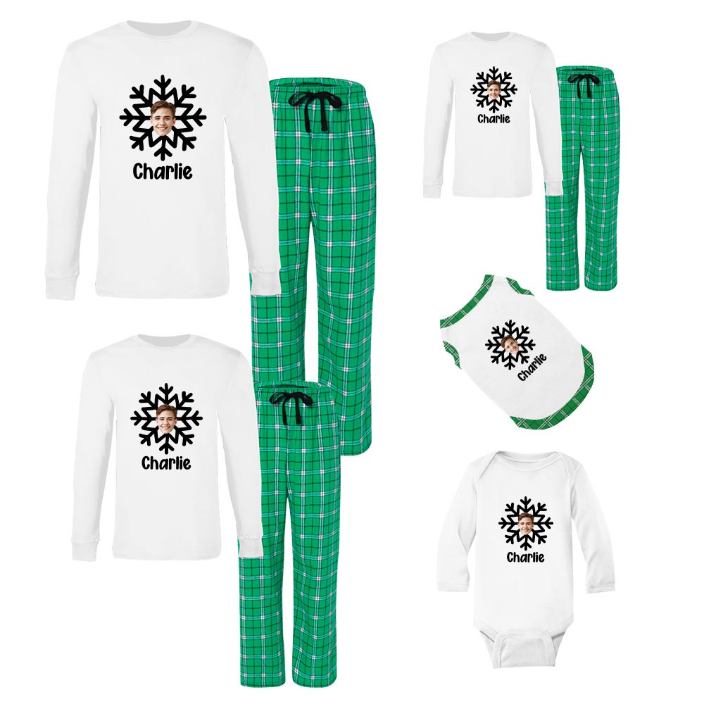 Customizable Christmas Pajamas With Your Face Cotton Customizable Christmas Pajamas With Your Face Cotton