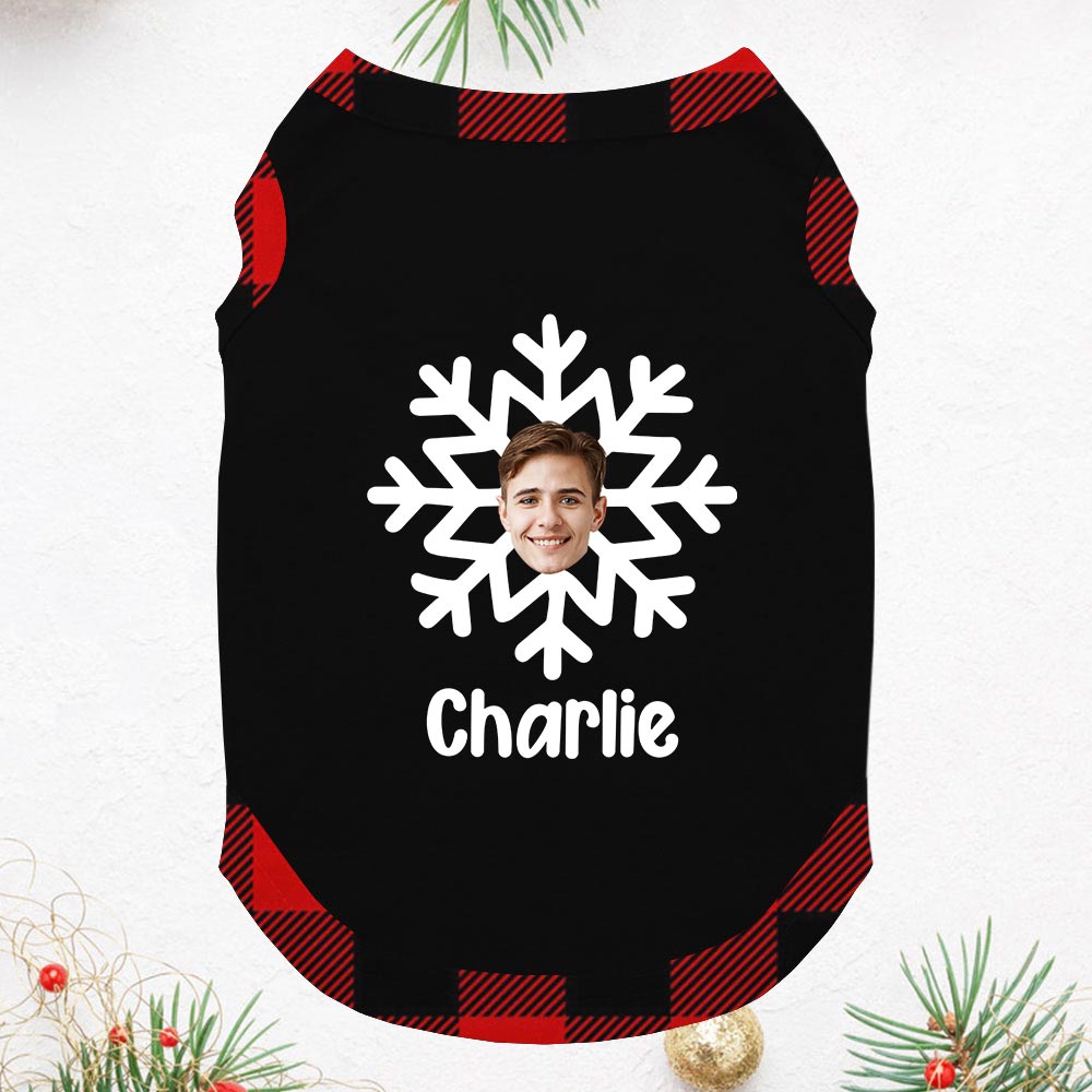 Custom Christmas Pajamas With Face Short Sleeves Custom Christmas Pajamas With Face Short Sleeves