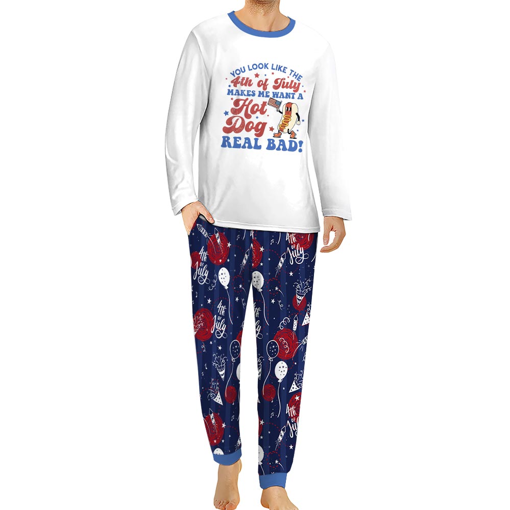 4th Of July Matching Family Christmas Pajamas And Dog