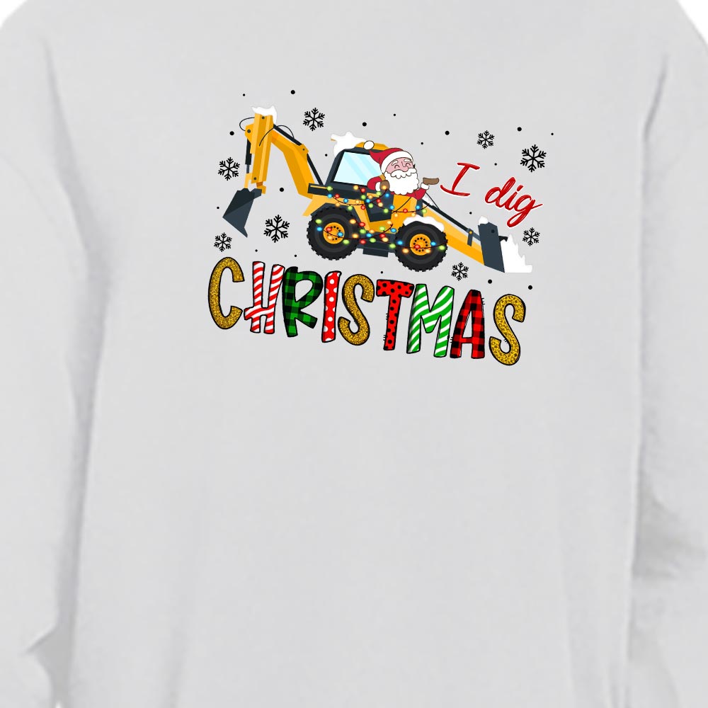 Festive Matching I Dig Christmas Pajamas Cotton Festive Matching I Dig Christmas Pajamas Cotton