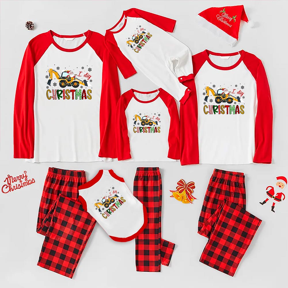 Funny I Dig Christmas Matching Family Pajamas Funny I Dig Christmas Matching Family Pajamas