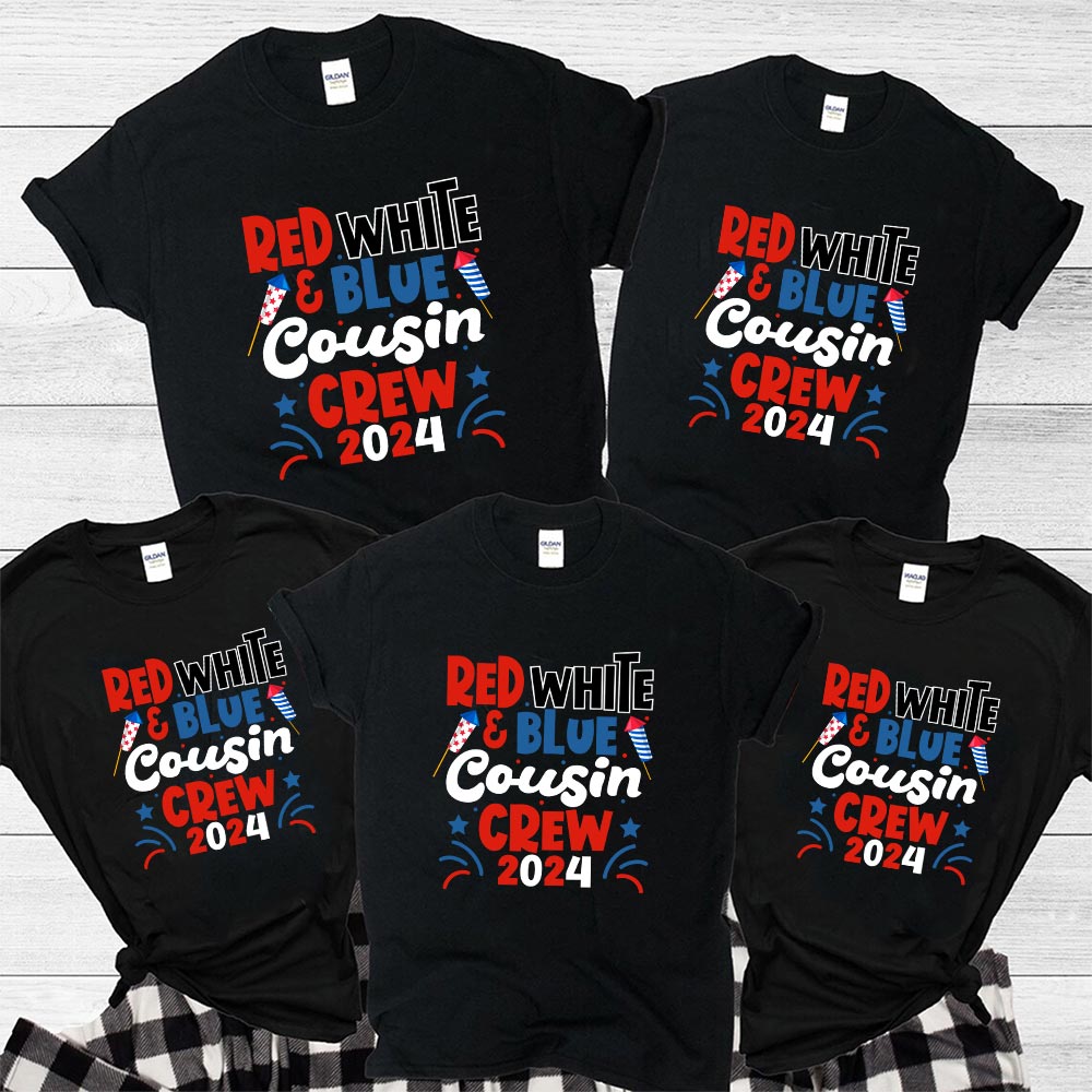 Red White Blue Cousin Crew Independence Day Shirt Red White Blue Cousin Crew Independence Day Shirt