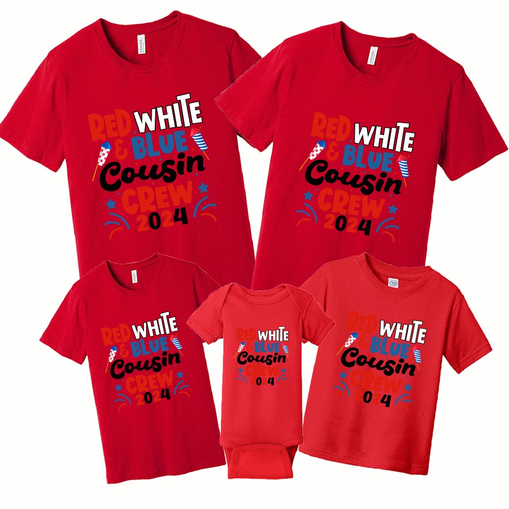 Red White Blue Cousin Crew Independence Day Shirt Red White Blue Cousin Crew Independence Day Shirt