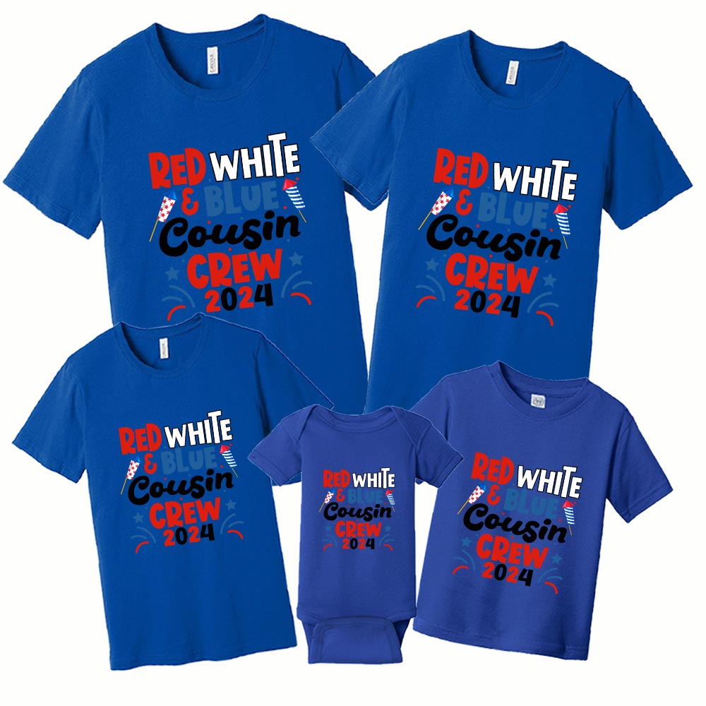 Red White Blue Cousin Crew Independence Day Shirt Red White Blue Cousin Crew Independence Day Shirt