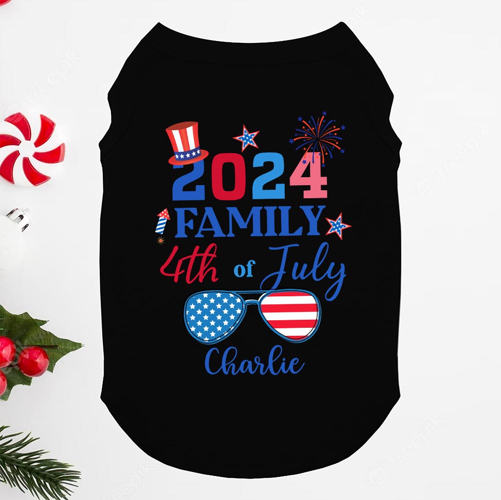 Personalized Name Family Matching Shirt For 4th Of July