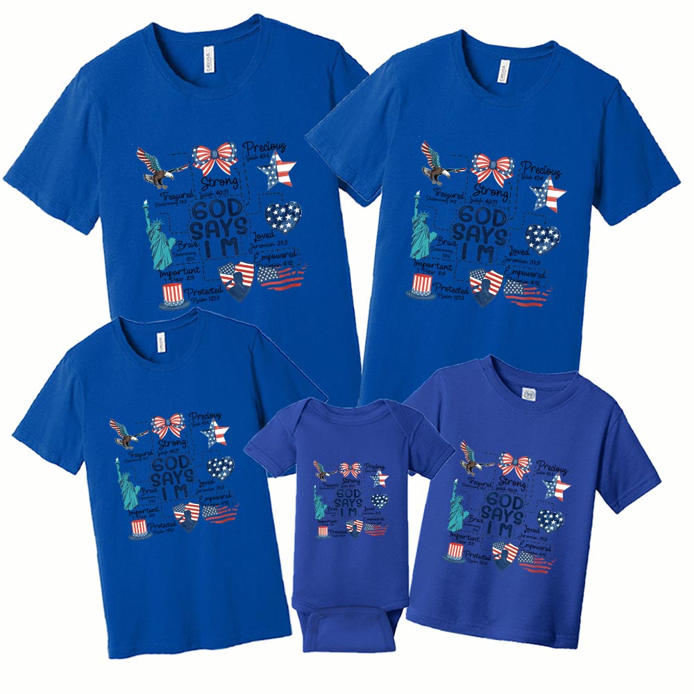 God Says Fourth Of July Matching Shirt God Says Fourth Of July Matching Shirt