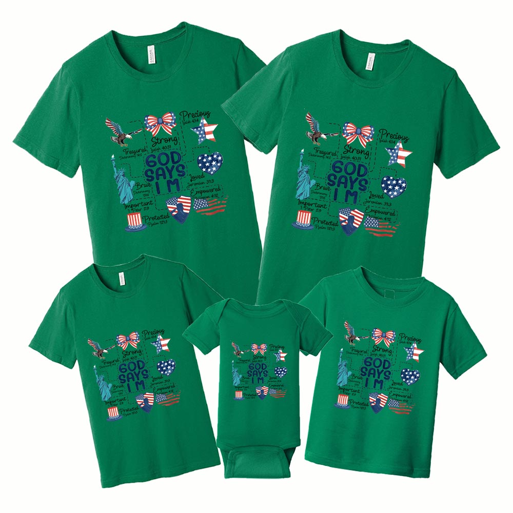 God Says Fourth Of July Matching Shirt God Says Fourth Of July Matching Shirt