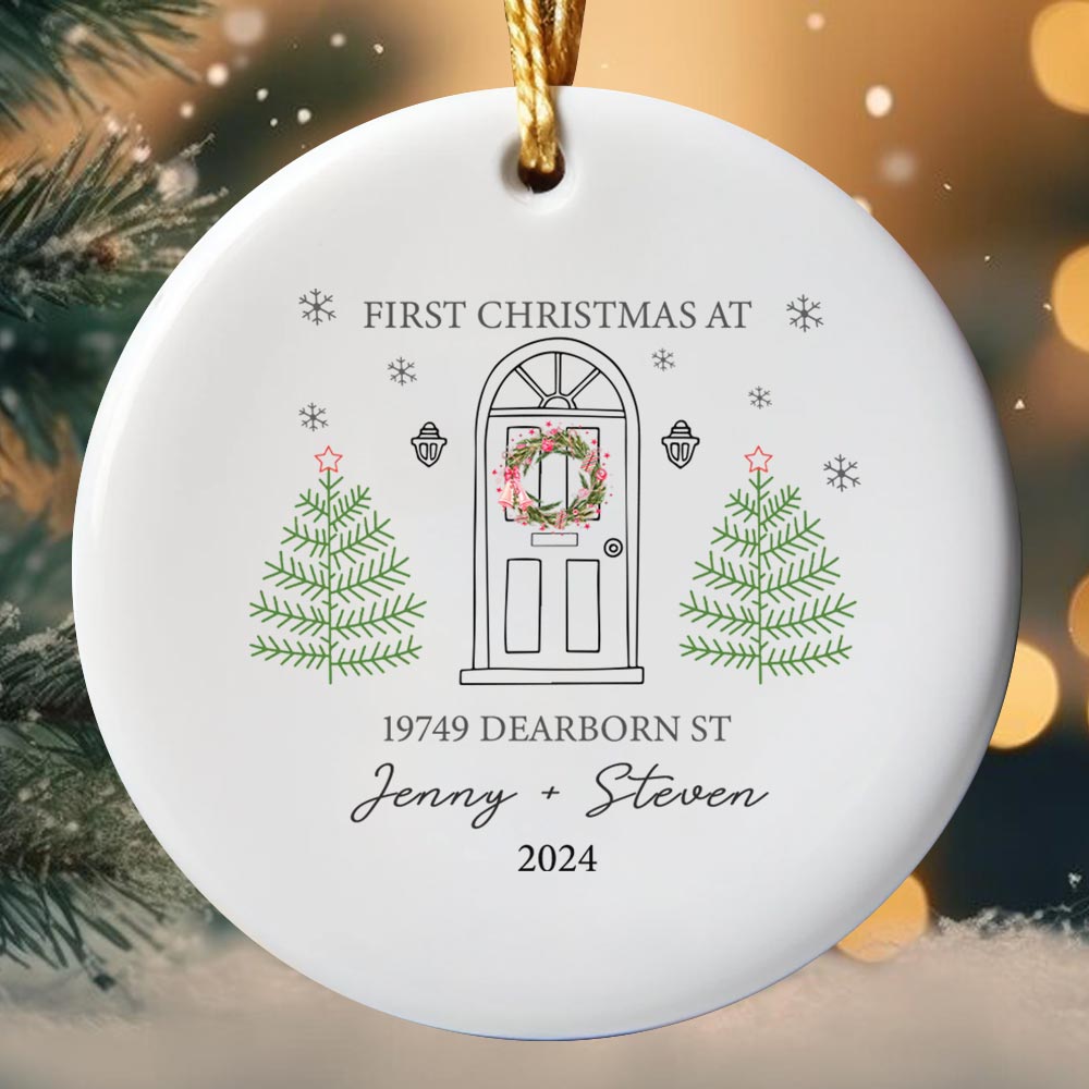 Personalized New Home First Christmas Ornament 2024 Personalized New Home First Christmas Ornament 2024