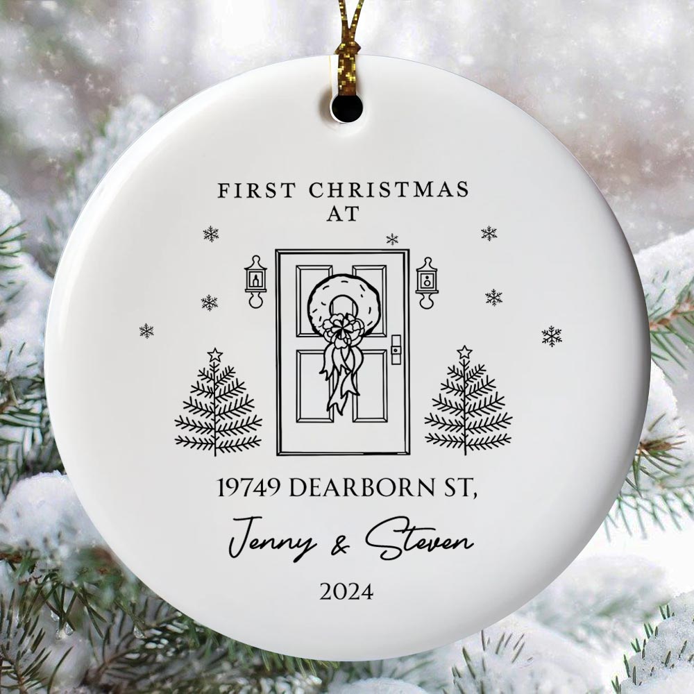 First Christmas In Our New Home 2024 Personalized Ornament