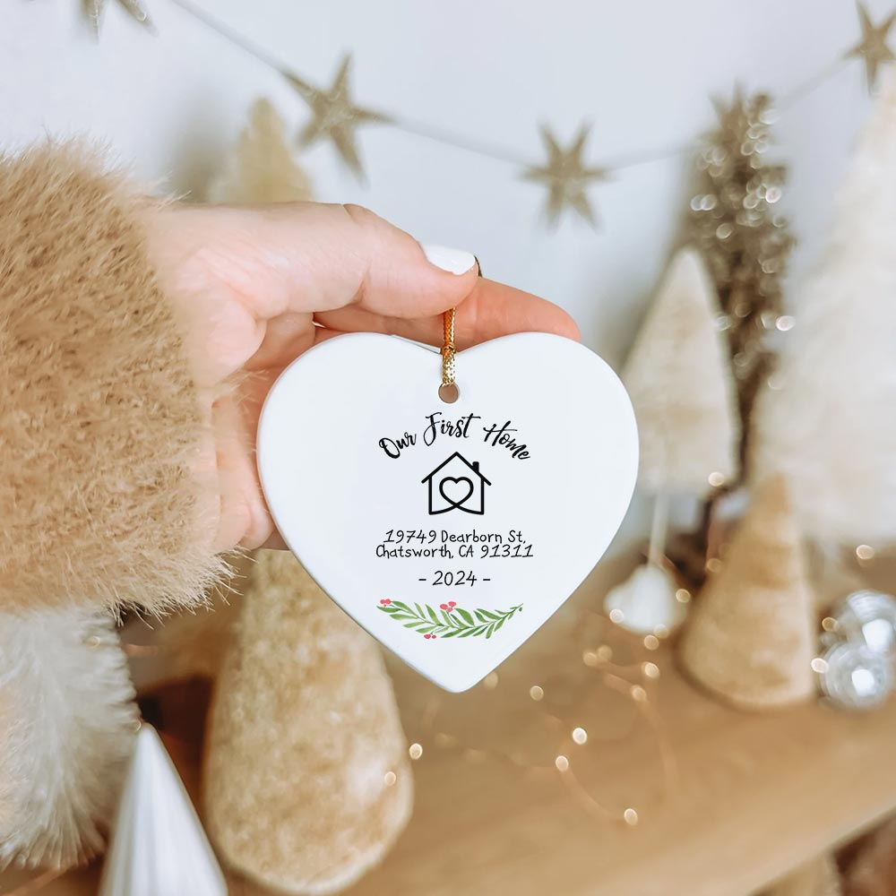 Personalized First Home Christmas Ornament 2024 Personalized First Home Christmas Ornament 2024
