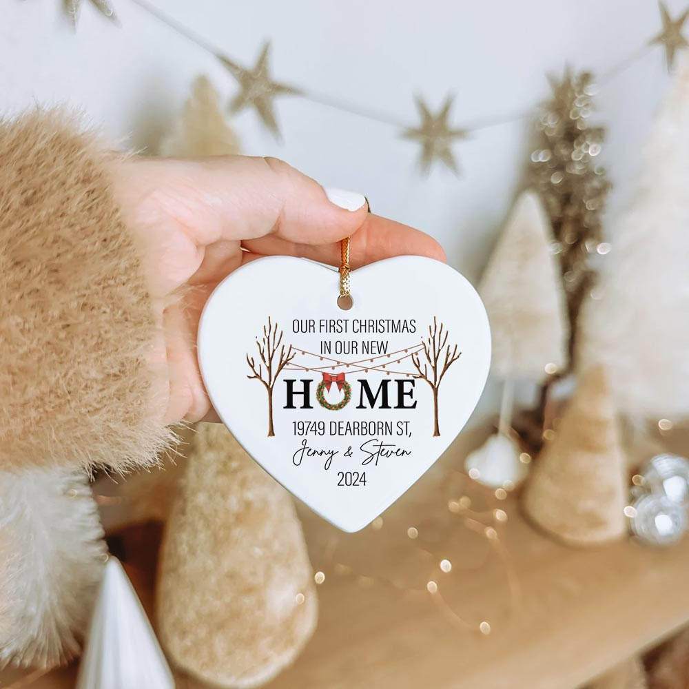 Personalized First Time Homeowner Ornament 2024 Personalized First Time Homeowner Ornament 2024