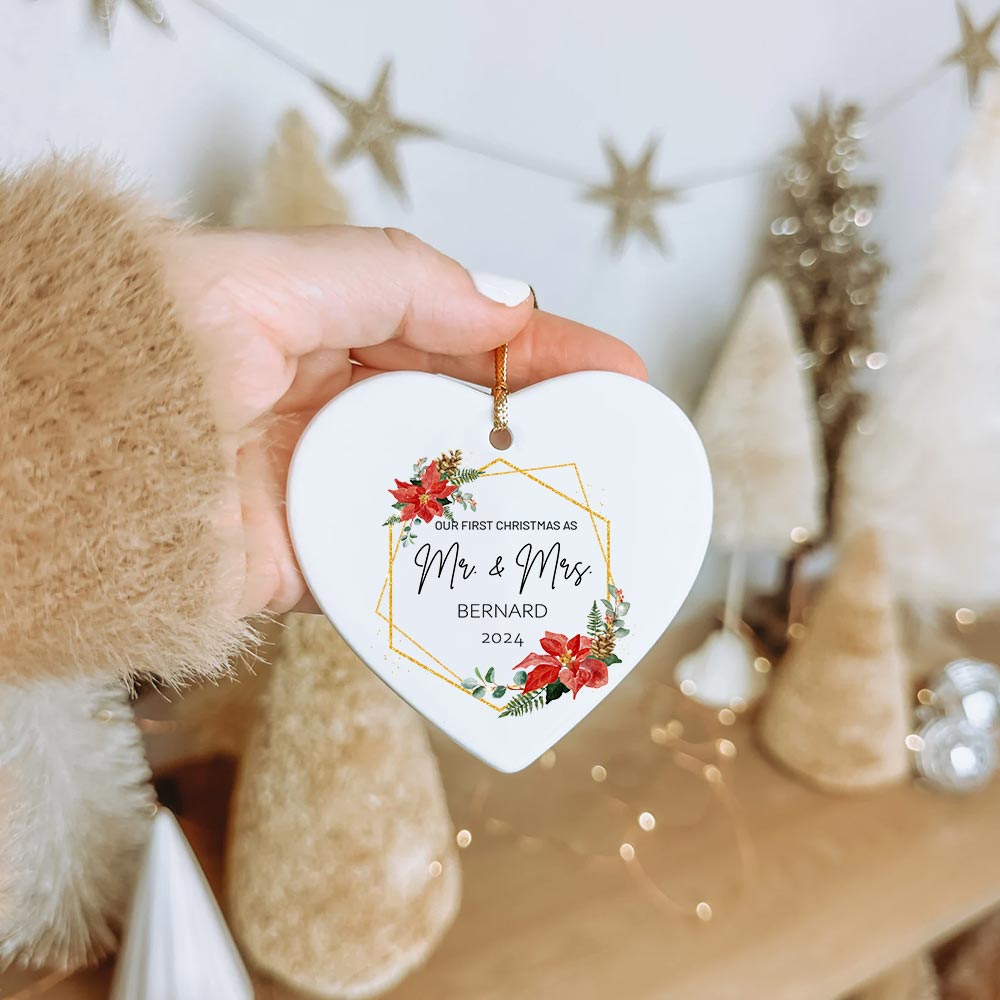 Unique First Christmas Married Ornaments With Name Unique First Christmas Married Ornaments With Name
