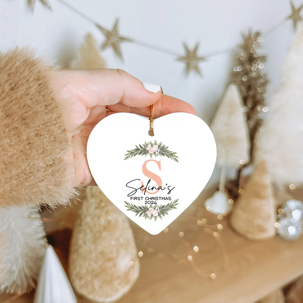 Personalized 1st Christmas Tree Ornament With Name Personalized 1st Christmas Tree Ornament With Name