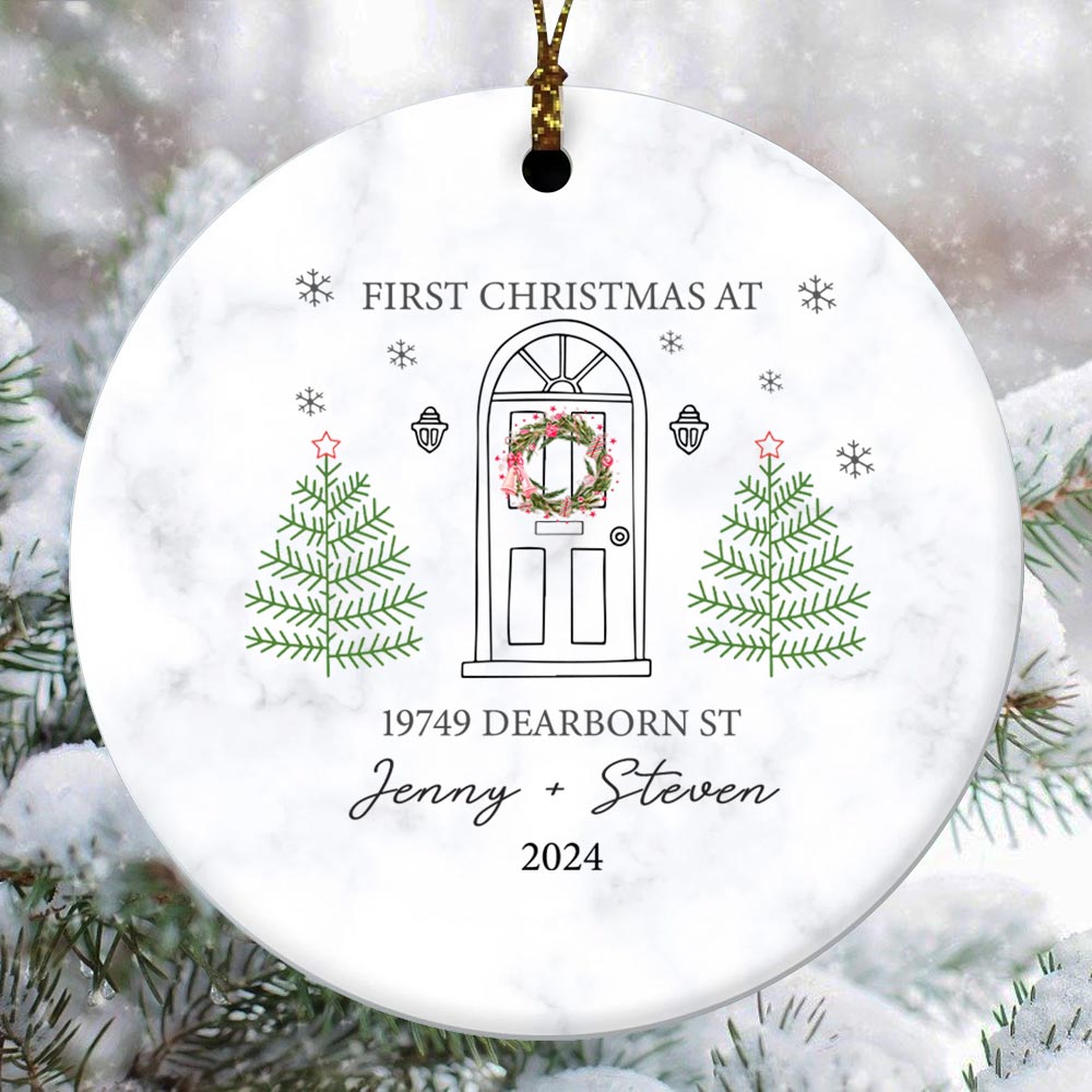 Personalized New Home First Christmas Ornament 2024 Personalized New Home First Christmas Ornament 2024