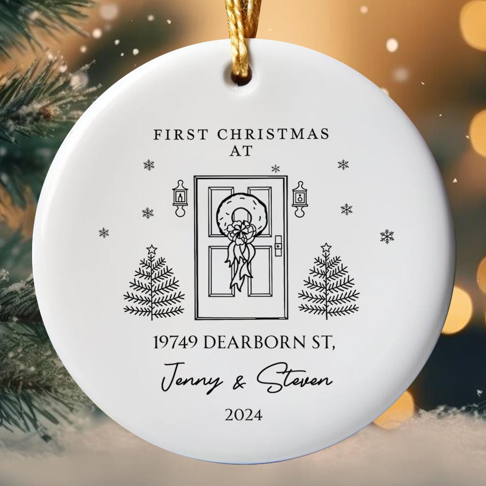 First Christmas In Our New Home 2024 Personalized Ornament