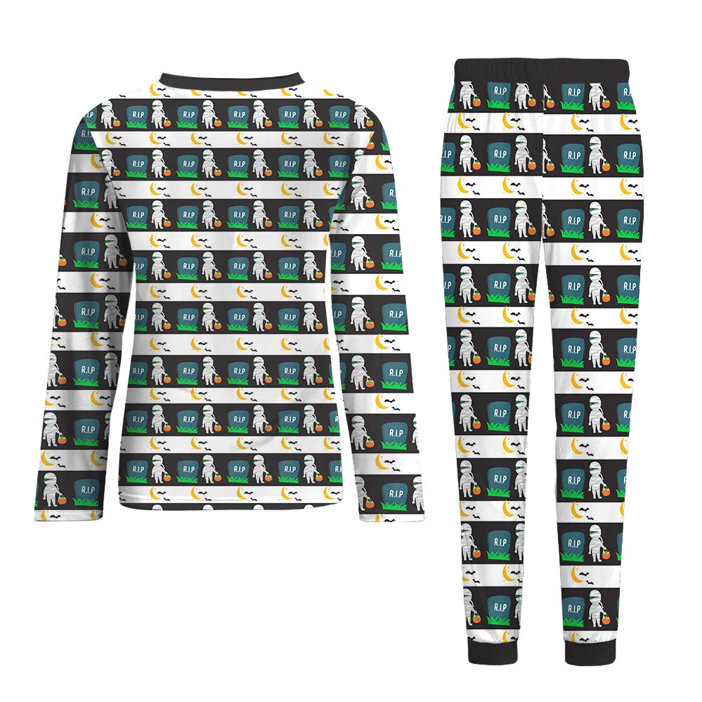 Funny Skeleton Dog And Human Matching Halloween Pajamas. Funny Skeleton Dog And Human Matching Halloween Pajamas.