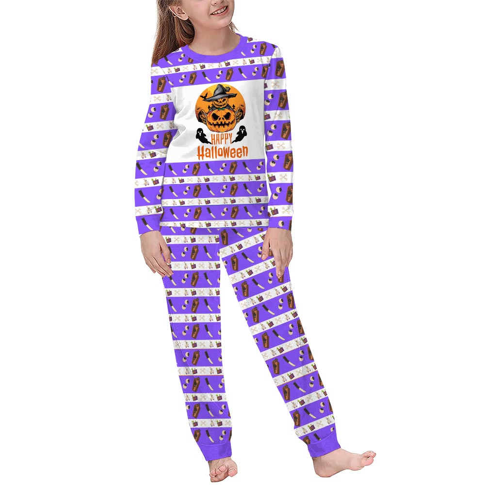 Happy Halloween Pumpkin Dog And Owner Matching Pajamas Happy Halloween Pumpkin Dog And Owner Matching Pajamas