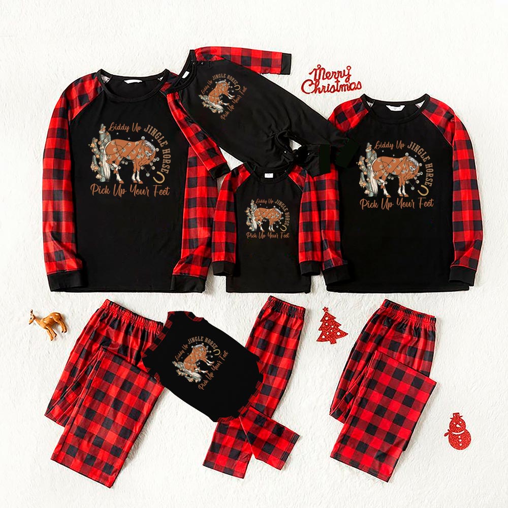 Unique Magic Horse Christmas Pajamas Western Vibe Unique Magic Horse Christmas Pajamas Western Vibe
