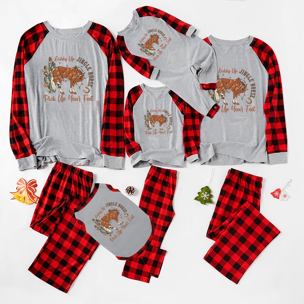 Unique Magic Horse Christmas Pajamas Western Vibe Unique Magic Horse Christmas Pajamas Western Vibe