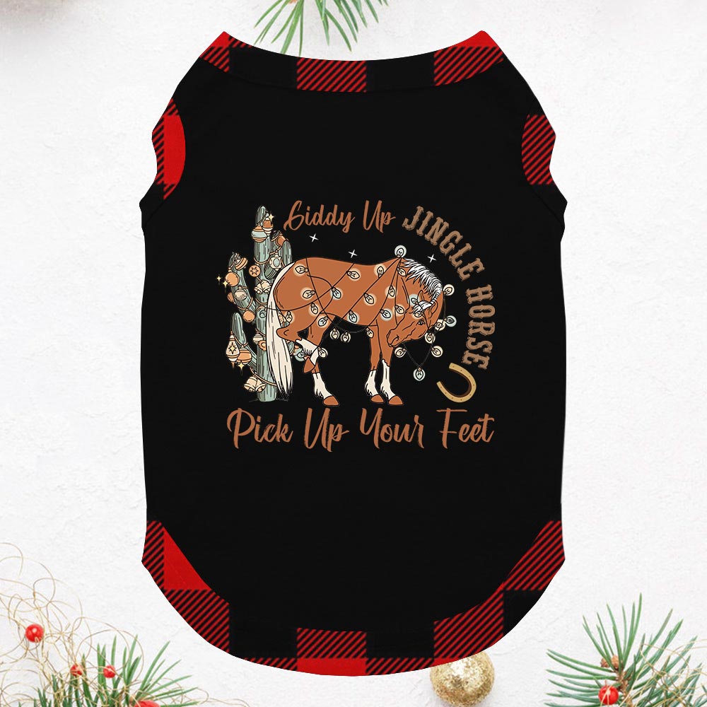 Cactus Jingle Horse Christmas Pajamas Short Sleeves Cactus Jingle Horse Christmas Pajamas Short Sleeves