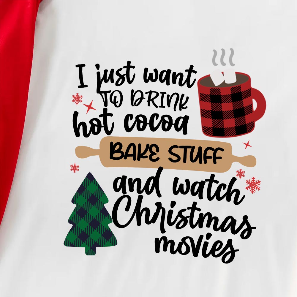 Matching Family Pajamas Hot Cocoa And Baking Short Sleeves Matching Family Pajamas Hot Cocoa And Baking Short Sleeves