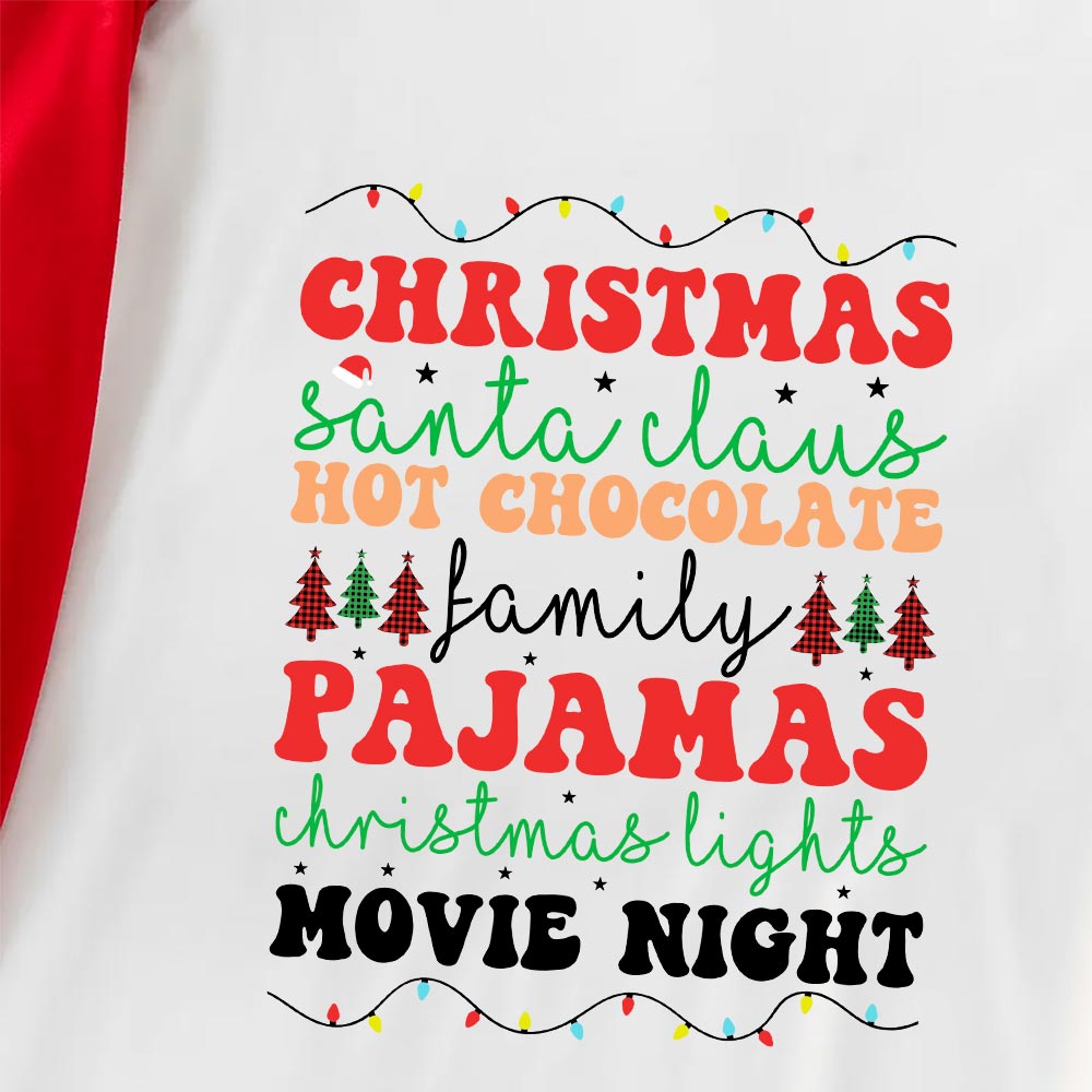 Santa Hot Chocolate Family Christmas Pajamas Short Sleeves Santa Hot Chocolate Family Christmas Pajamas Short Sleeves