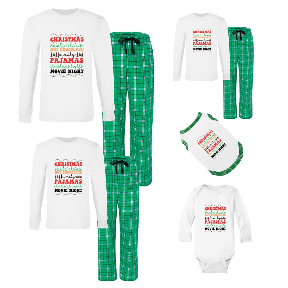 Hot Chocolate Family Pajamas For Christmas Cotton Hot Chocolate Family Pajamas For Christmas Cotton