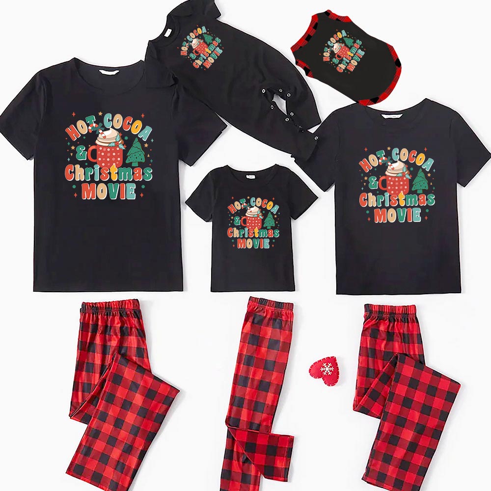 Hot Cocoa Family Pajamas For Christmas Short Sleeves Hot Cocoa Family Pajamas For Christmas Short Sleeves