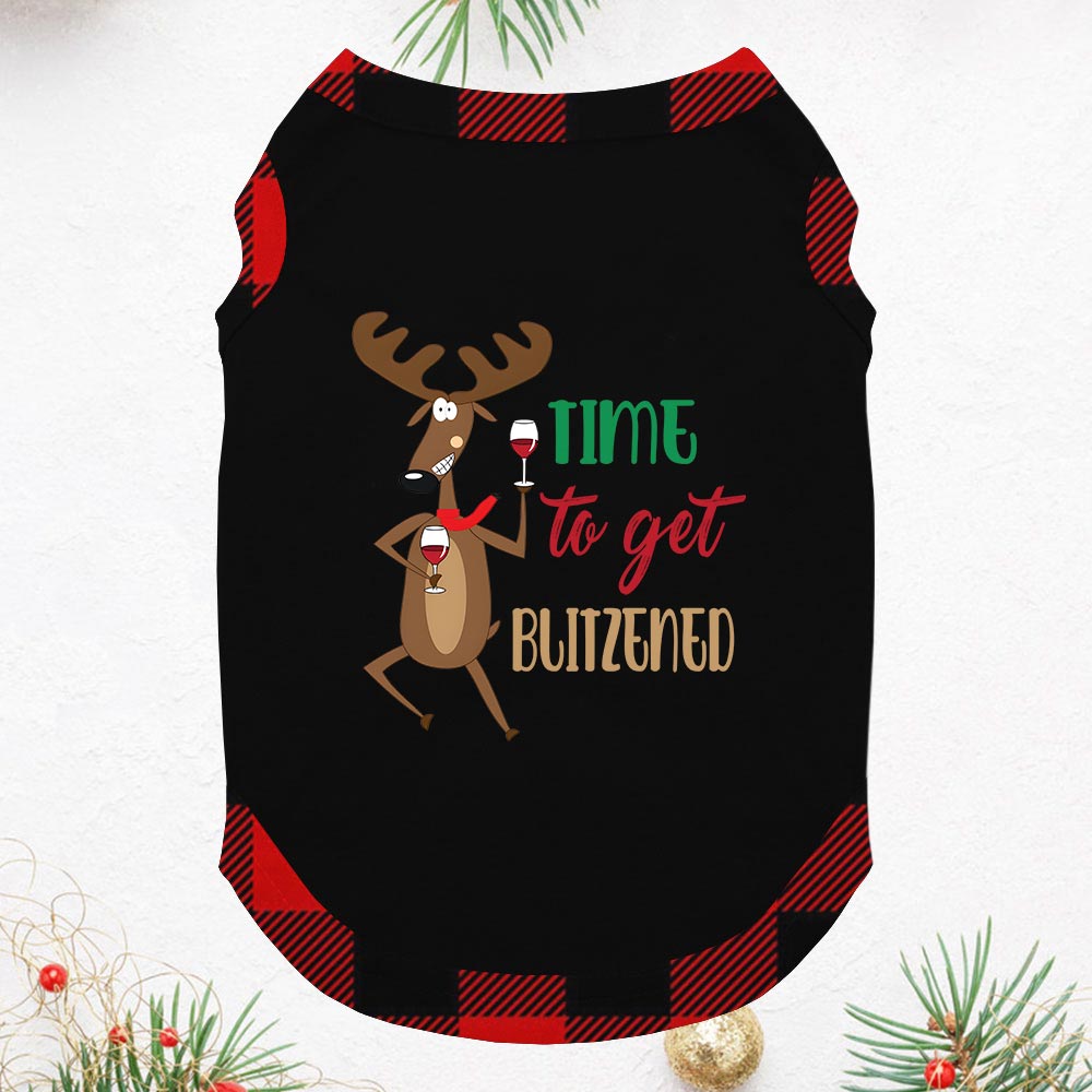 Humorous Reindeer Style Christmas Pajamas Short Sleeves