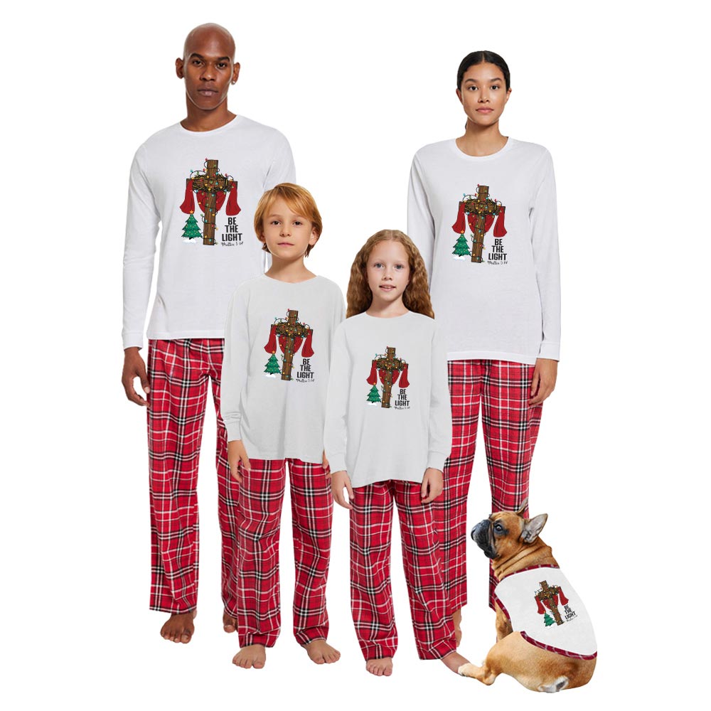 Believe Jesus Cross Cotton Pajamas Matching Family Believe Jesus Cross Cotton Pajamas Matching Family