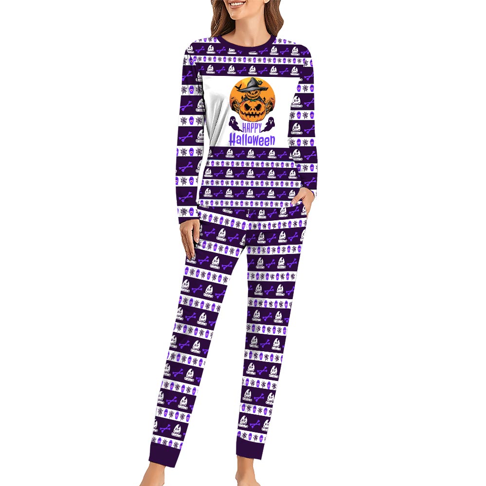 Happy Halloween Pumpkin Dog And Owner Pajamas Happy Halloween Pumpkin Dog And Owner Pajamas