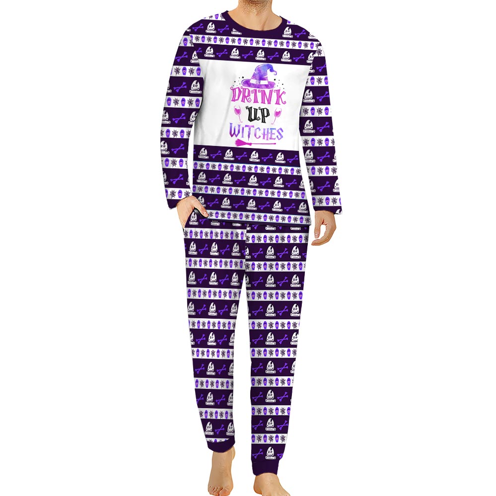 Drink Up Witches Halloween Matching Pjs For Family