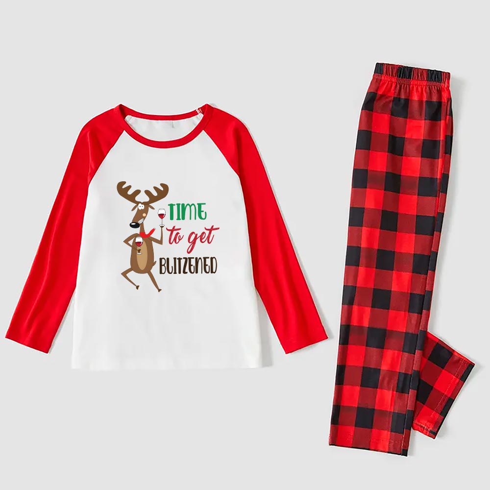 Funny Reindeer Christmas Pajamas Get Blitzened Funny Reindeer Christmas Pajamas Get Blitzened
