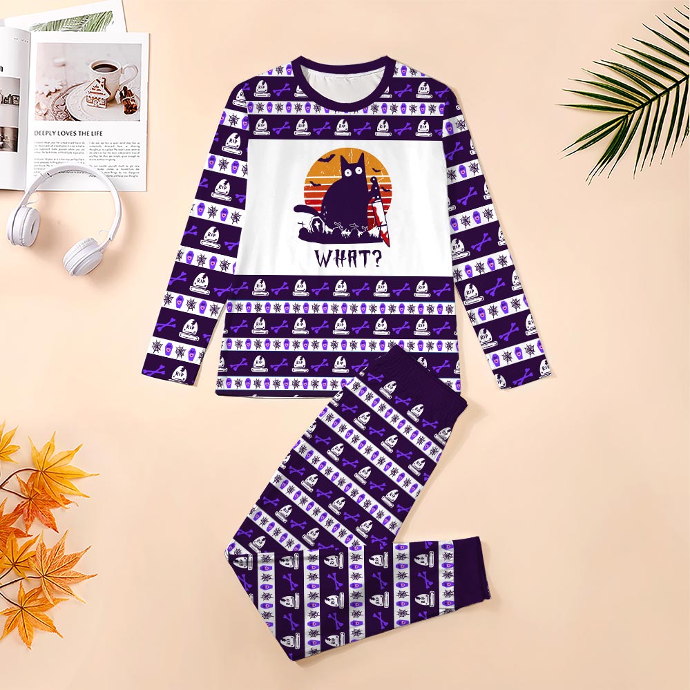 Murderous Black Cat Matching Family Halloween Costume Murderous Black Cat Matching Family Halloween Costume