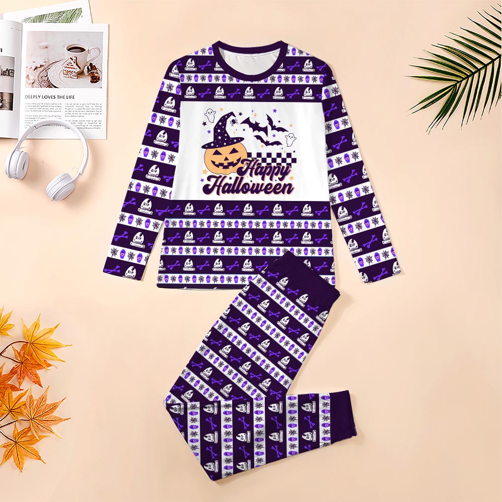 Happy Halloween Pumpkin Pajamas For Dog And Owner Happy Halloween Pumpkin Pajamas For Dog And Owner