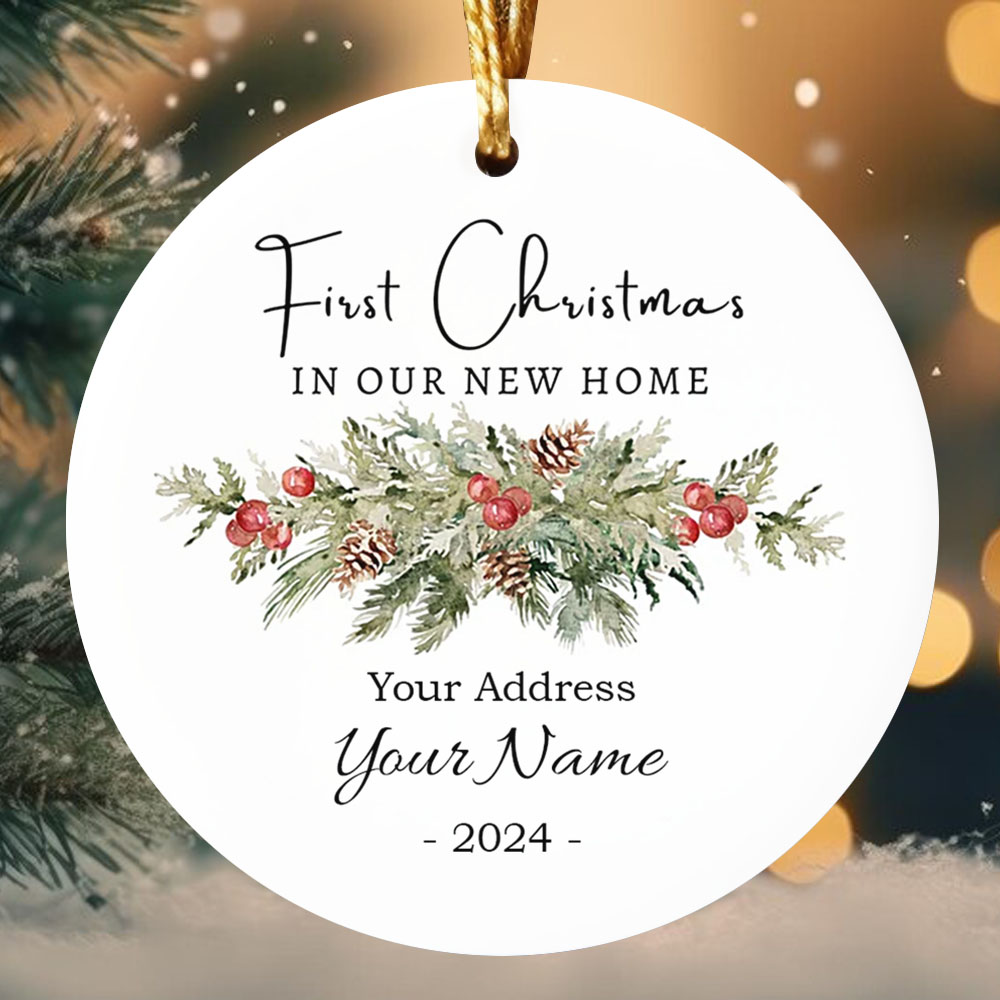 First Christmas In New Home Ornament First Christmas In New Home Ornament