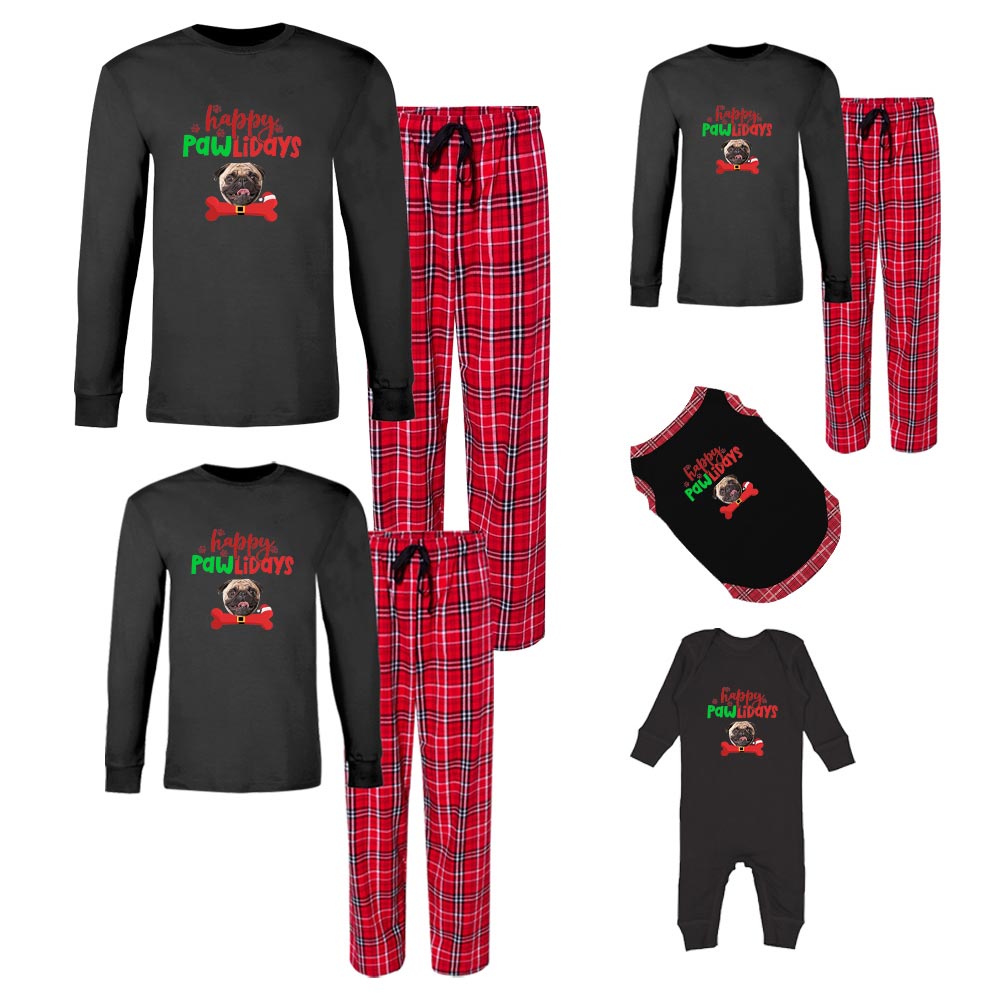 Custom Face Christmas Pajamas For Dog Lovers Cotton Custom Face Christmas Pajamas For Dog Lovers Cotton
