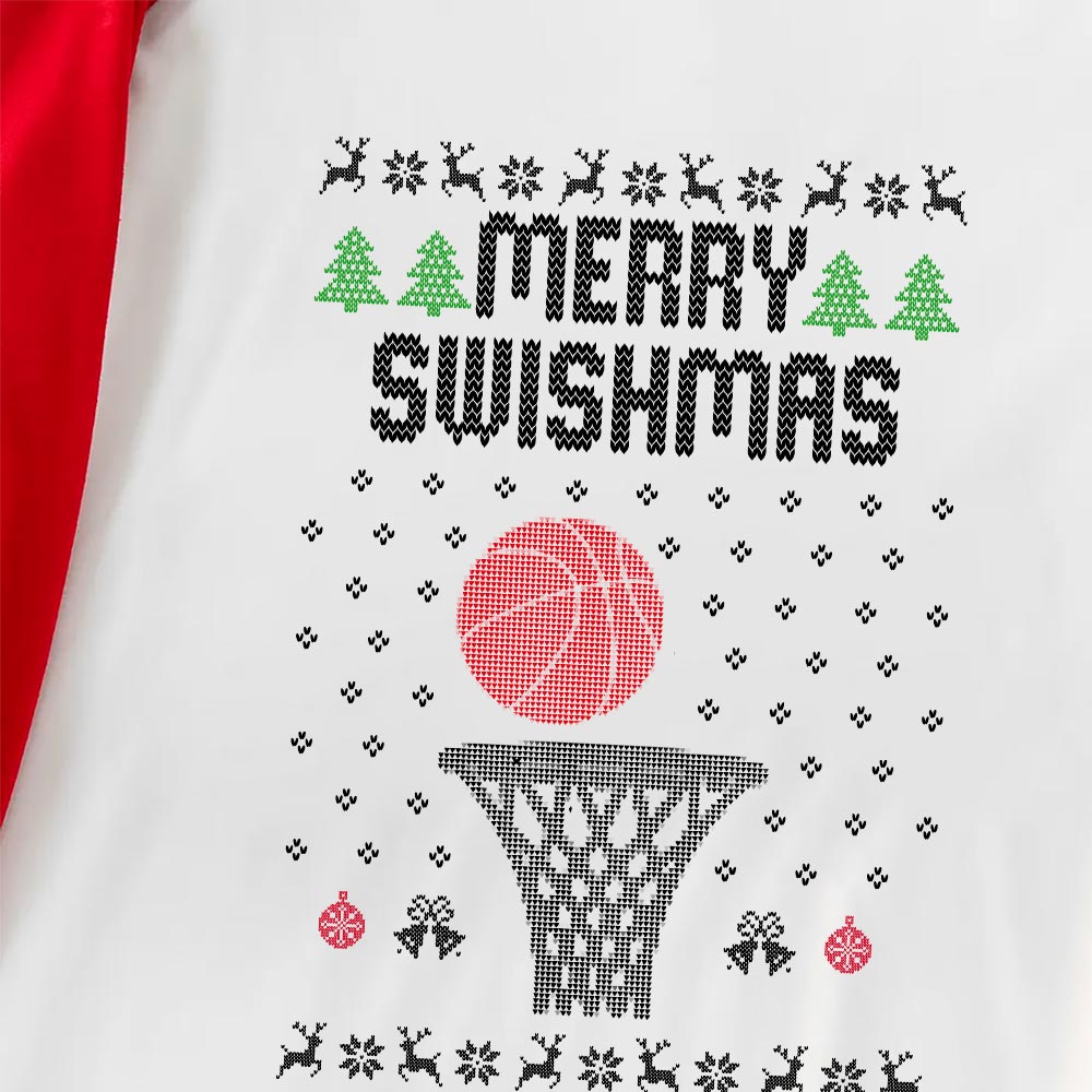 Basketball Pajama Sets For Christmas Short Sleeves Basketball Pajama Sets For Christmas Short Sleeves